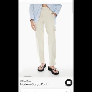 NWT WILFRED MODERN CARGO PANT